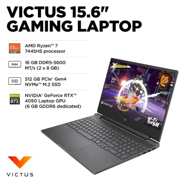 BM4X8UA#ABA HP Victus Gaming Laptop AMD Ryzen 7 7445HS 512GB SSD 16GB 15.6 Inch NVIDIA RTX 4050 6GB gaming laptop lebanon