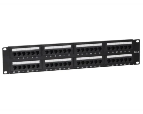 PATCH PANEL CAT6 UTP 48 PORTS + KEYSTONES JS-52-48