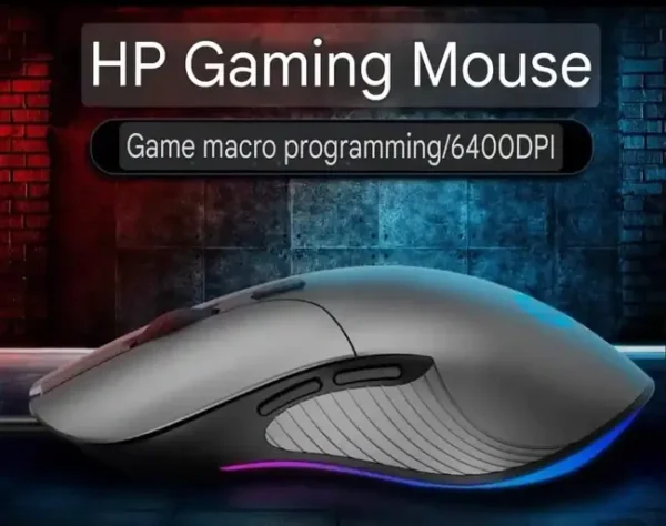 HP M280 USB Wired Gaming Mouse with RGB with Adjustable DPI up to 6400 Ergonomic Mouse Grey laptop desktop laptop lebanon