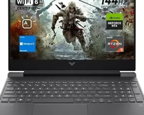 HP VICTUS 15 Ryzen 5 8GB RAM 512GB NVME15.6 FHD 144HZ RTX 5060 SILVER WIN 11