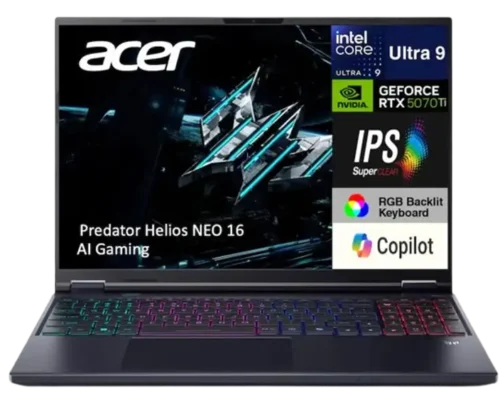 ACER PREDATOR Helios Neo 16S AI Gaming Laptop  Core™ Ultra 9 32GB 1TB NVMe 16 OLED 240HZ NVIDIA RTX 5070Ti 12gb