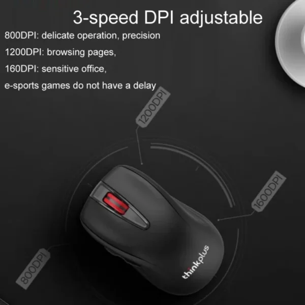LENOVO THINKPLUS WL200 PRO WIRELESS MOUSE RECHARGEABLE SILENT LEBANON