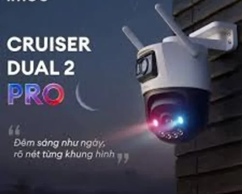 Imou Cruiser Dual 2 Pro 8MP outdoor smart security camera featuring an 8MP dual-lens