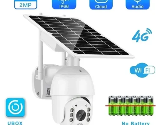 IP CAM 4G PTZ Solar Battery 2 MP Smart Online Cam 2 Way Audio Push Notification