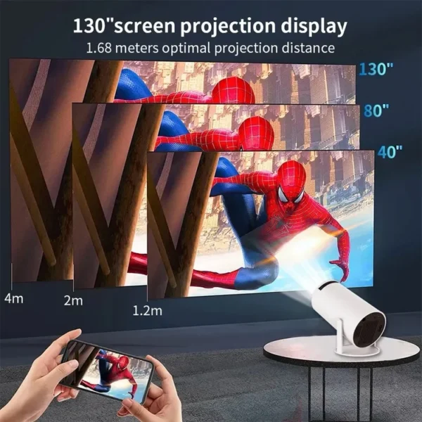 Mini Projector 720P Full HD Home Theater Mini Projector 4k Android Smart Bluetooth Wifi Tv Projector lebanon