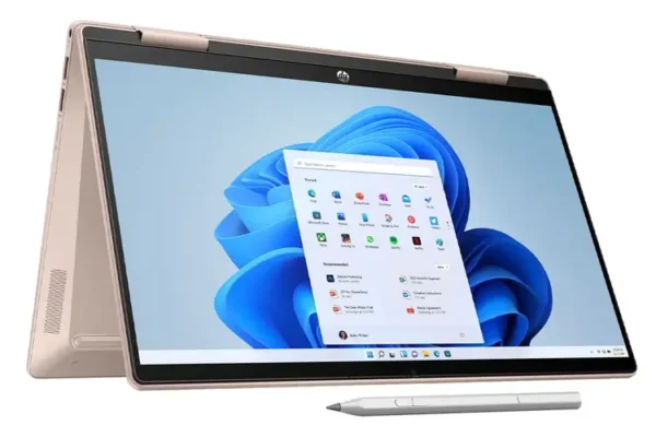 HP X360 PAVILION 14 PLUS CORE 5 120U 10core 16GB 256GBNvme 14.0 FHD 5MPcam ROSE GOLD business laptop in lebanon