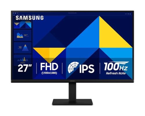 SAMSUNG S3 S30GD 27″ Essential Monitor 100Hz Full HD IPS 5ms Eye Saver Mode Super Slim Design Viewing Angle