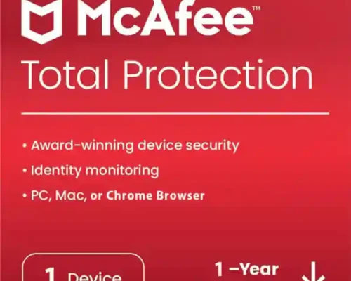 McAfee Total Protection 1 Device 1 Years Windows/Mac