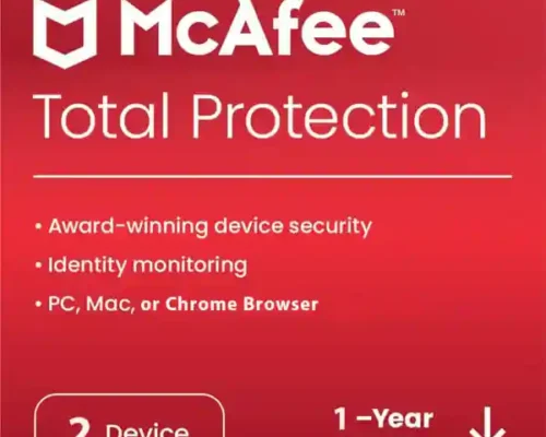 McAfee Total Protection 2 Device 1 Years Windows/Mac