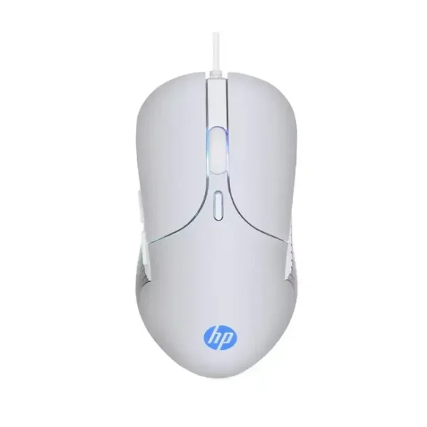 HP M280 USB Wired Gaming Mouse (WHITE) with RGB with Adjustable DPI up to 6400 Ergonomic Mouse Grey laptop desktop laptop