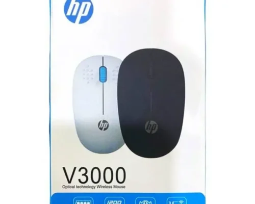 HP V3000 Optical Technology Wireless Mouse, which features a 2.4 GHz wireless connection with a range of up to 15 meters