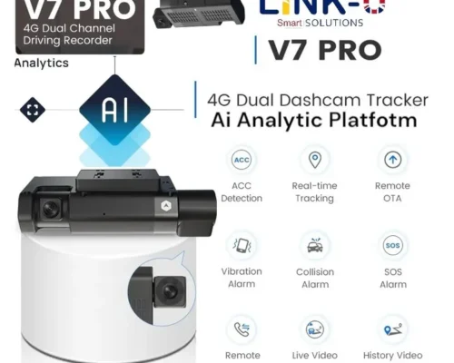 DashCam LinkU V7 Pro 4G Dual Front Back 4G Ai Powered ( optional ) Full Platform Analytics Dash camera