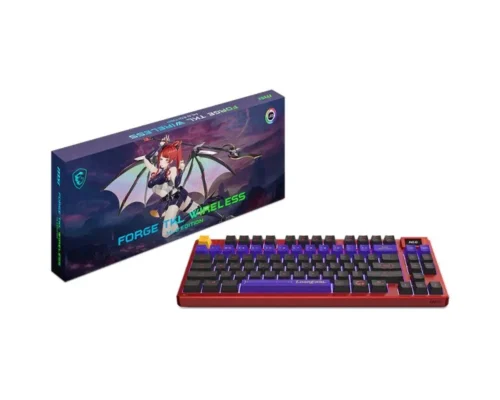 MSI Forge GK600 TKL Wireless Gaming Keyboard Tenkeyless design 20 mode RGB MLG Special Edition