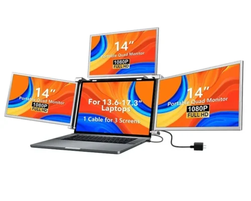 Portable Screen  14-inch FHD Quad screen triple display extender One-cable connectivity