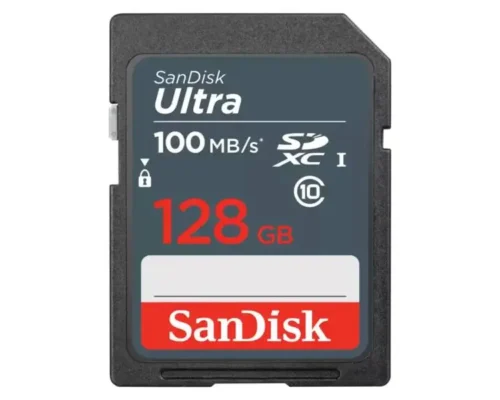 SanDisk Ultra SDHC™ card / SDXC™ card – 128GB –  Transfer Speeds up to 100MB/s –