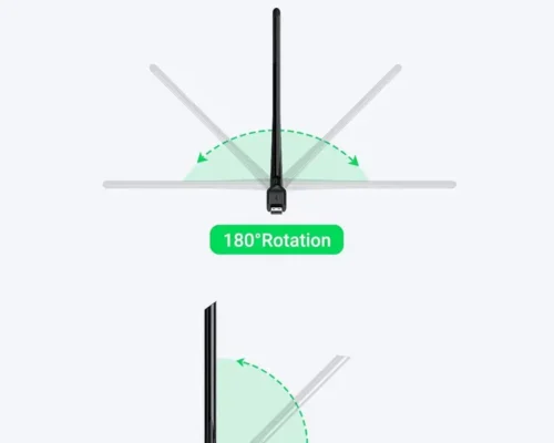 USB WIFI USB 2.0 WiFi Adapter AC650 Dual-Band  2.4GHz & 5GHz Dual Band Wireless Dongle with 6dBi High-Gain Rotatable Antenna