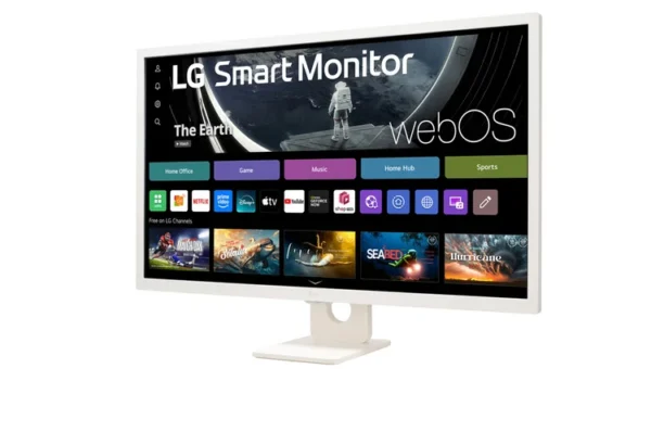 LG 32SR50F-W 31.5" Monitor IPS Smart Monitor WebOS HDR 10 ThinQ Home Dashboard 60 Hz Monitors In Lebanon