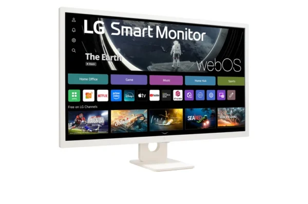LG 32SR50F-W 31.5" Monitor IPS Smart Monitor WebOS HDR 10 ThinQ Home Dashboard 60 Hz Monitors In Lebanon
