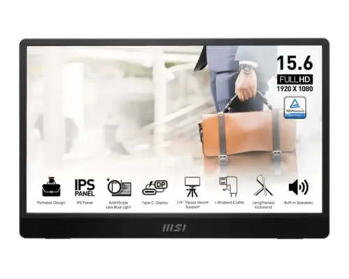 MSI Pro MP161 E2U Portable Screen monitor 15.6-inch FHD ultra-slim