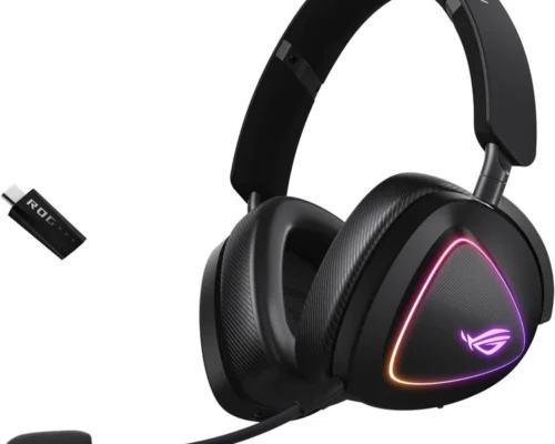 Asus ROG Delta 2 Wireless Gaming Headset  Tri mode connectivityn DualFlow Audio