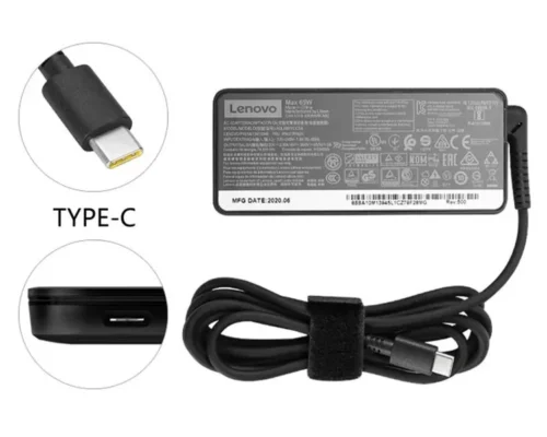 Original Adapter Charger Lenovo 20V 3.25A 65W Type C