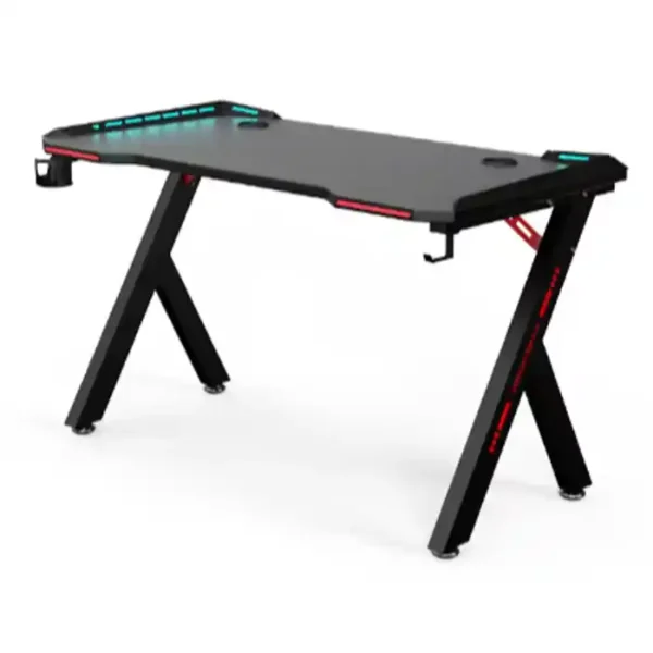 Gaming Desk\TABLE Z-Shaped RGB Carbon Fiber Black