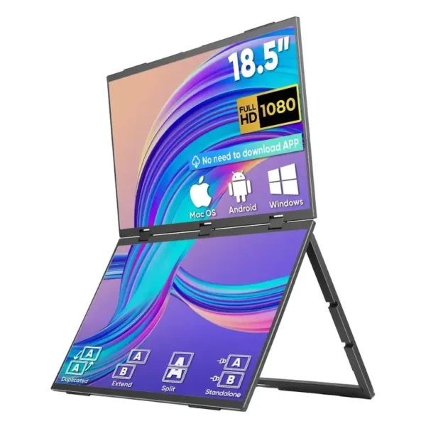 Portable Screen S50 MONITOR 18-inch FHD Dual Screen Frameless Adjustable stand LEBANON