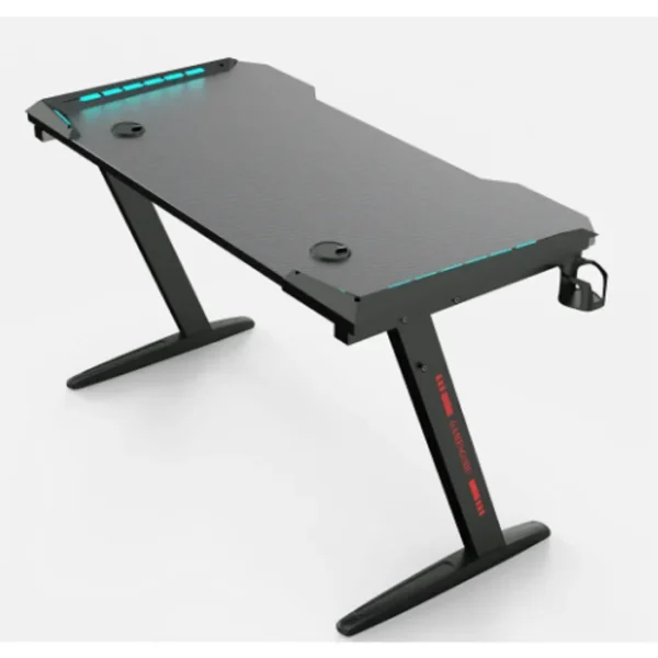 Gaming Desk/Table RGB Carbon Fiber with rgb cup holder Black Z8 120 x 60 x 73 CM beirut lebanon