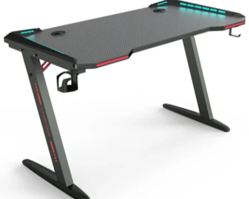 Gaming Desk/Table RGB Carbon Fiber with rgb cup holder Black Z8 120 x 60 x 73 CM  soon