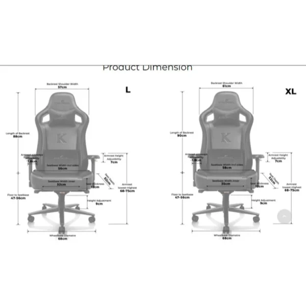 GAMING CHAIR ERGOPIXEL DK-870A BLACK Accessories IN LEBANON