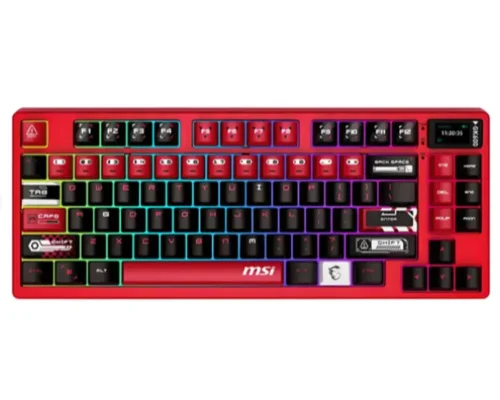 MSI Forge TKL Wireless Mechanical Linear switches 1.06-inch screen  Anti-slip Base